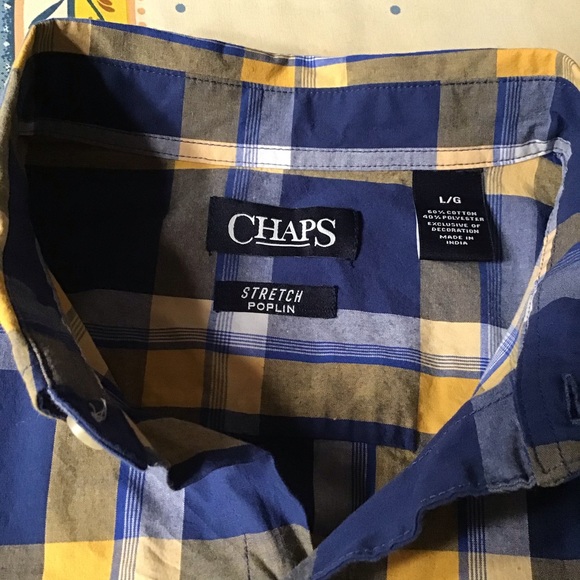 Chaps Plaid Poplin Shirt - Picture 5 of 5